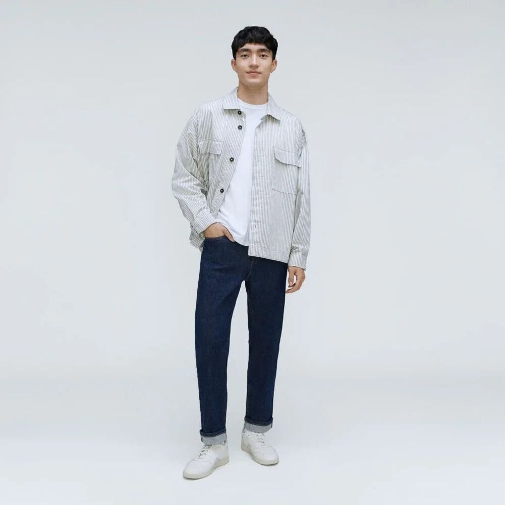 Everlane Men's Selvedge Straight Fit Jeans 33x30 Indigo Slim Organic NEW B15